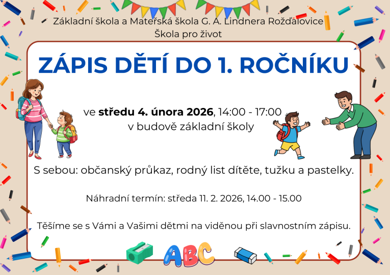 Zápis do 1. ročníku 2026