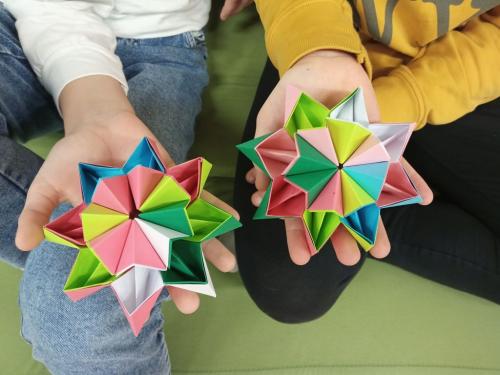Origami hvězda v ŠD III