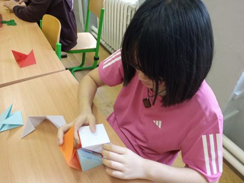 Origami kostka v ŠD III
