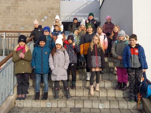 Čtvrťáci ve Hvězdárně Jičín